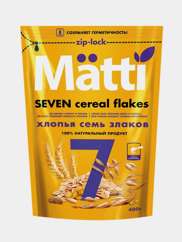 Хлопья MATTI "7 злаков", 400 г