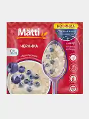 Каша овсяная MATTI, Черника, моментального приготовления, 15 штук по 40 г