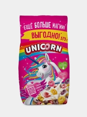 Готовый завтрак UNICORN Радужные колечки с фруктовым вкусом, 375 г