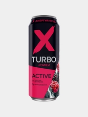 Энергетический напиток X-TURBO Active "Энергия ягод Ежевика-малина", 0,45 л