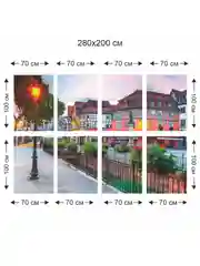 Фотообои бумажные Симфония "Вечерняя аллея", 280х200 см