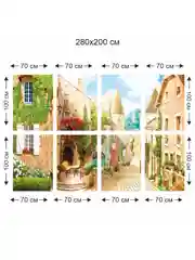 Фотообои бумажные Симфония "Европейские каникулы", 280х200 см