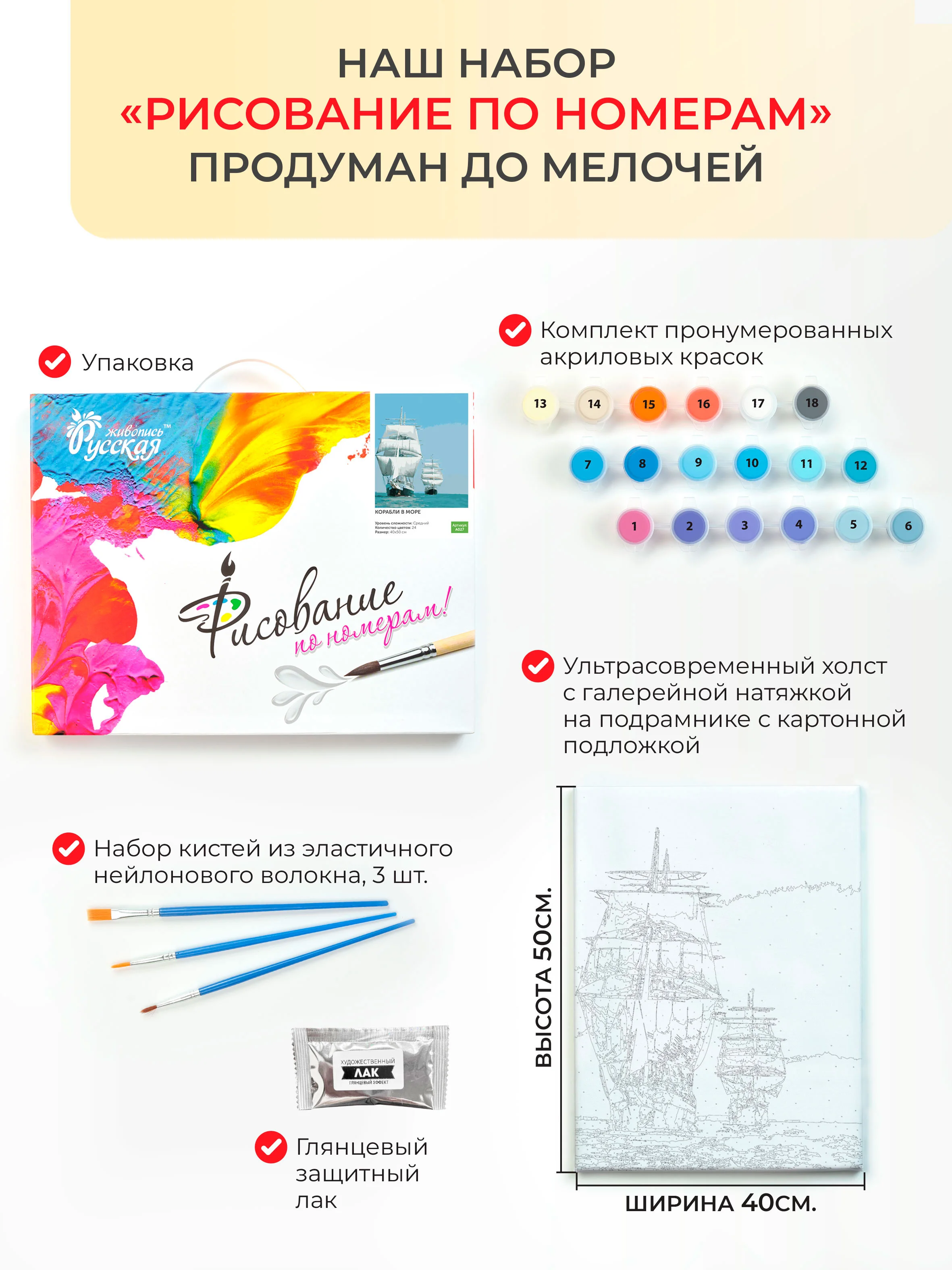 Дорожное путешествие Картина по номерам на холсте с подрамником 40х50см "Русская живопись"