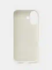 Белый чехол силиконовый для iphone 16, 16pro, 16promax