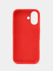 Красный чехол силиконовый для iphone 16, 16pro, 16promax