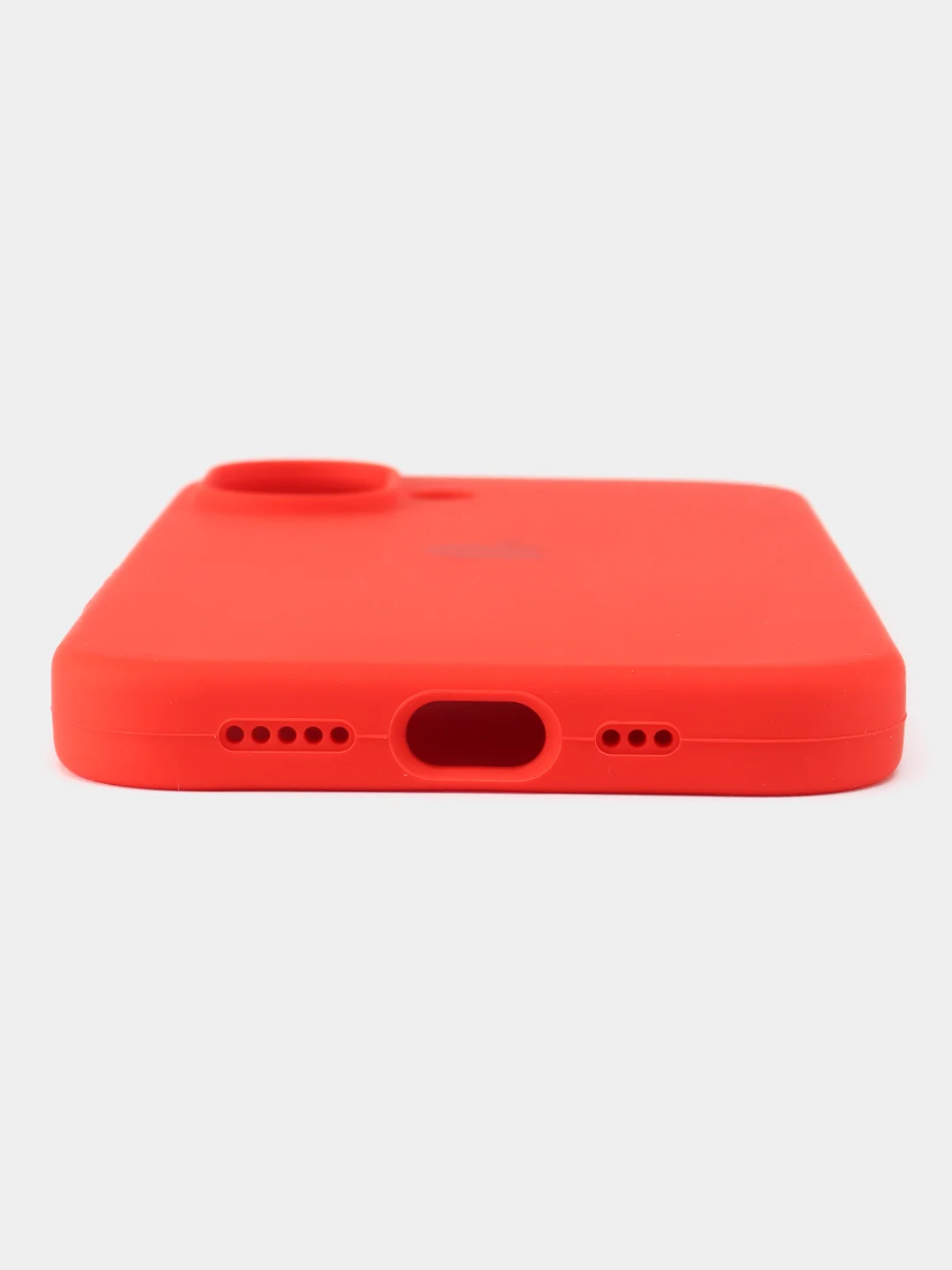 Красный чехол силиконовый для iphone 16, 16pro, 16promax