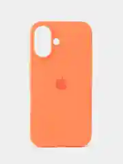 Оранжевый чехол силиконовый для iphone 16, 16pro, 16promax