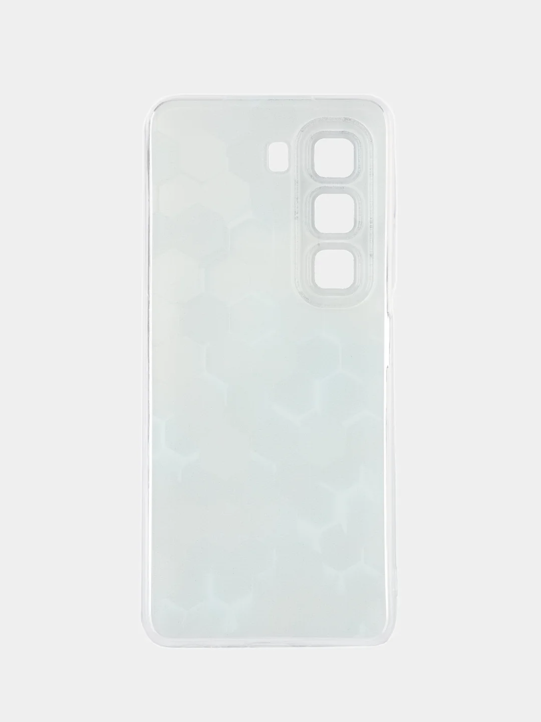 Бирюзовый чехол на Infinix Hot 50 4G / Инфиникс Хот 50 4G прозрачный, с принтом, защита камеры