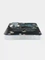 Серый чехол на Infinix Hot 50 4G / Инфиникс Хот 50 4G прозрачный, с принтом, защита камеры