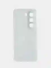 Серый металлик чехол на Infinix Hot 50 4G / Инфиникс Хот 50 4G прозрачный, с принтом, защита камеры