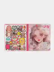 Розовый блокнот Аниме с наклейками.girlish makeup book