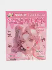Розовый блокнот Аниме с наклейками.girlish makeup book
