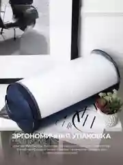 Синий подушка для сна 50 х 70 см Bio Line с наполнителем из 3D волокна и чехлом из тика, пышная