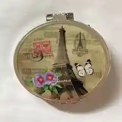 Кремовый зеркало карманное, складное, косметическое, двойное, в ассортименте