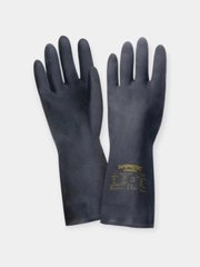 Перчатки резиновые, черные Safeprotect Хевивейт, 1 пара