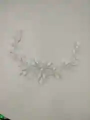 Белый украшение на мусульманский платок веточка на Никах