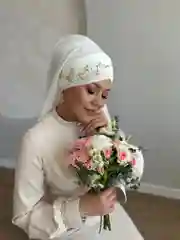 Карамельный украшение на мусульманский платок веточка на Никах