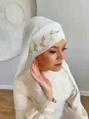 Карамельный украшение на мусульманский платок веточка на Никах