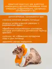 Голубой защитный воротник для кошек и собак, ветеринарный, мягкий