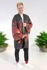 Багровый хаори, кимоно