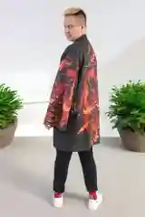 Багровый хаори, кимоно