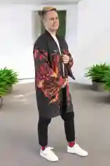 Багровый хаори, кимоно