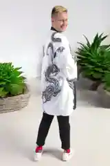 Багровый хаори, кимоно