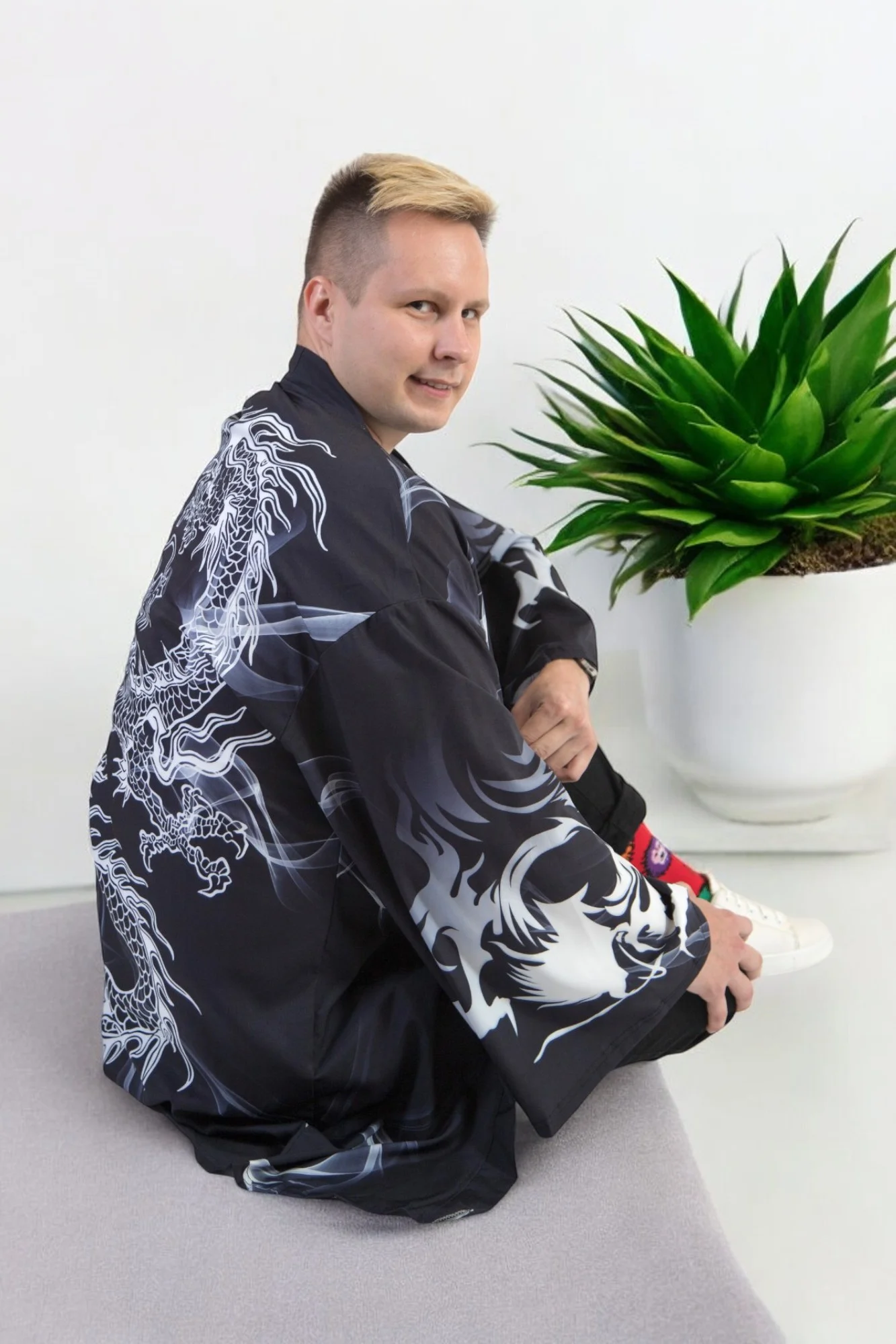 Бирюзовый хаори, кимоно