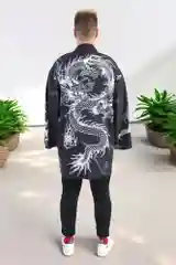 Бирюзовый хаори, кимоно