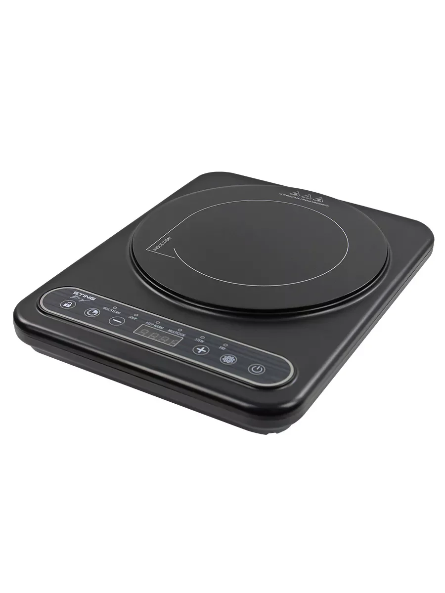 Черный электрическая индукционная безимпульсная плитка STINGRAY ST-HP3500A 1 конфорка/ 2000 Вт