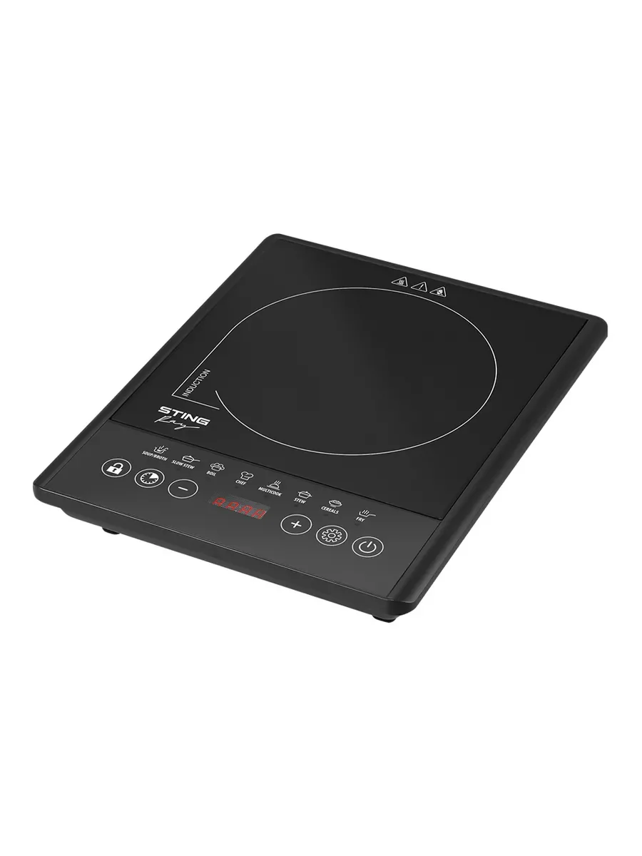 Черный электрическая индукционная безимпульсная плитка STINGRAY ST-HP3528A 8  черный