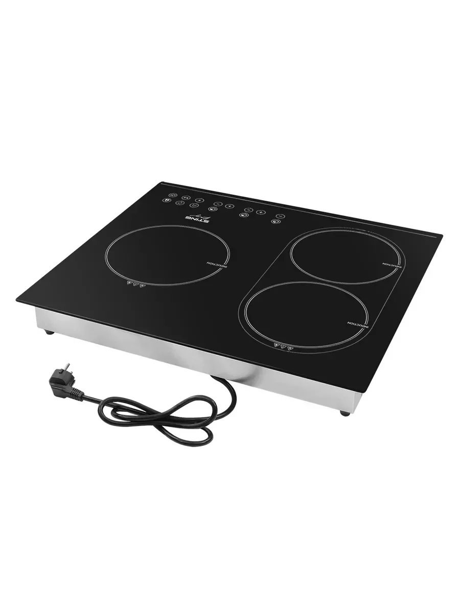 Черный электрическая индукционная безимпульсная плитка STINGRAY ST-HP3513A сталь