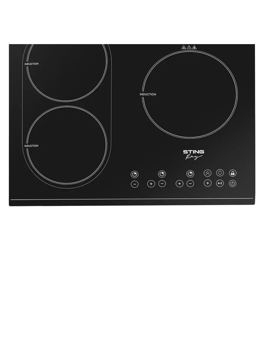 Черный электрическая индукционная безимпульсная плитка STINGRAY ST-HP3513A сталь