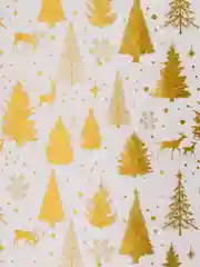 Набор ErichKrause Decor 4 листа упаковочной бумаги тишью Елочки золотые, 50х70 см