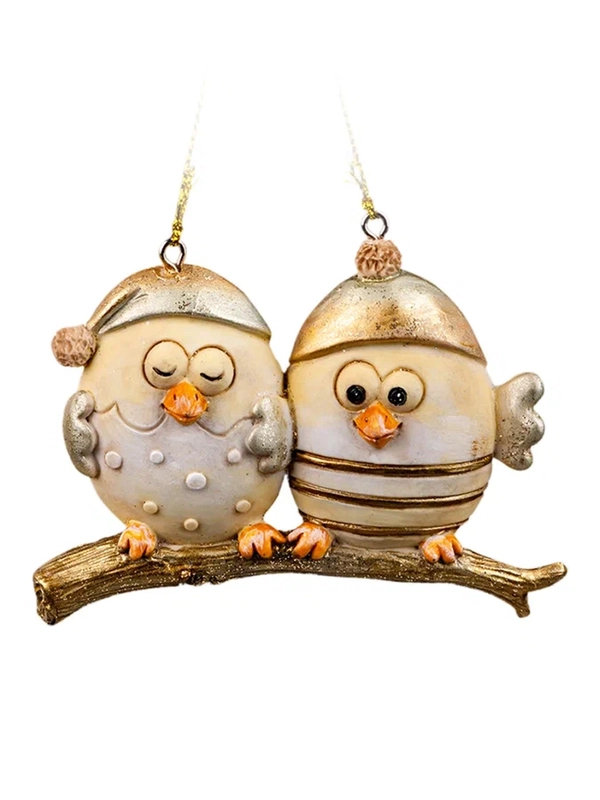Украшение ErichKrause Decor Птенцы, золотые, 9 см