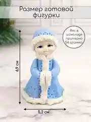 Силиконовая форма "Снегурочка" молд для шоколада