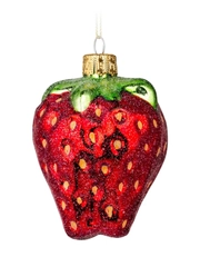 Украшение ErichKrause Decor Клубника стекло, 9 см