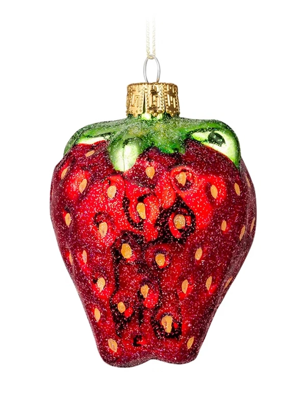 Украшение ErichKrause Decor Клубника стекло, 9 см