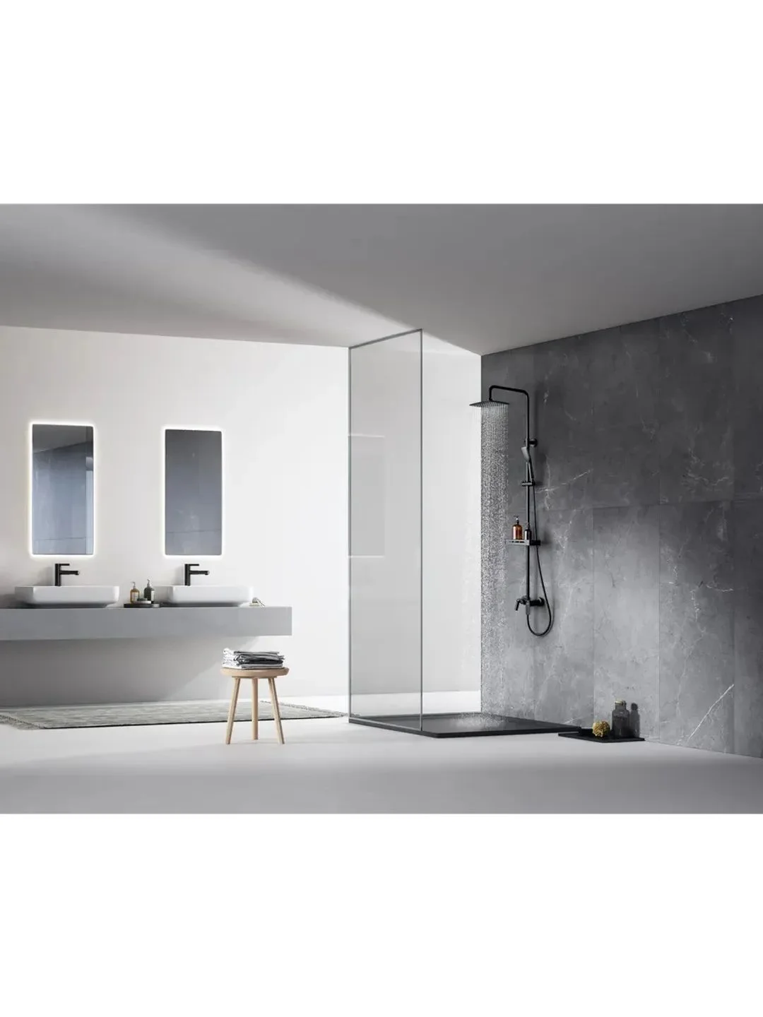 Смеситель Lemark Tropic LM7002BL, для ванны и душа