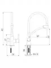 Смеситель Lemark Comfort LM3070C-White для кухни