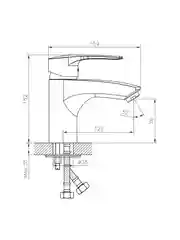 Смеситель DECOROOM DR70015 для умывальника и биде