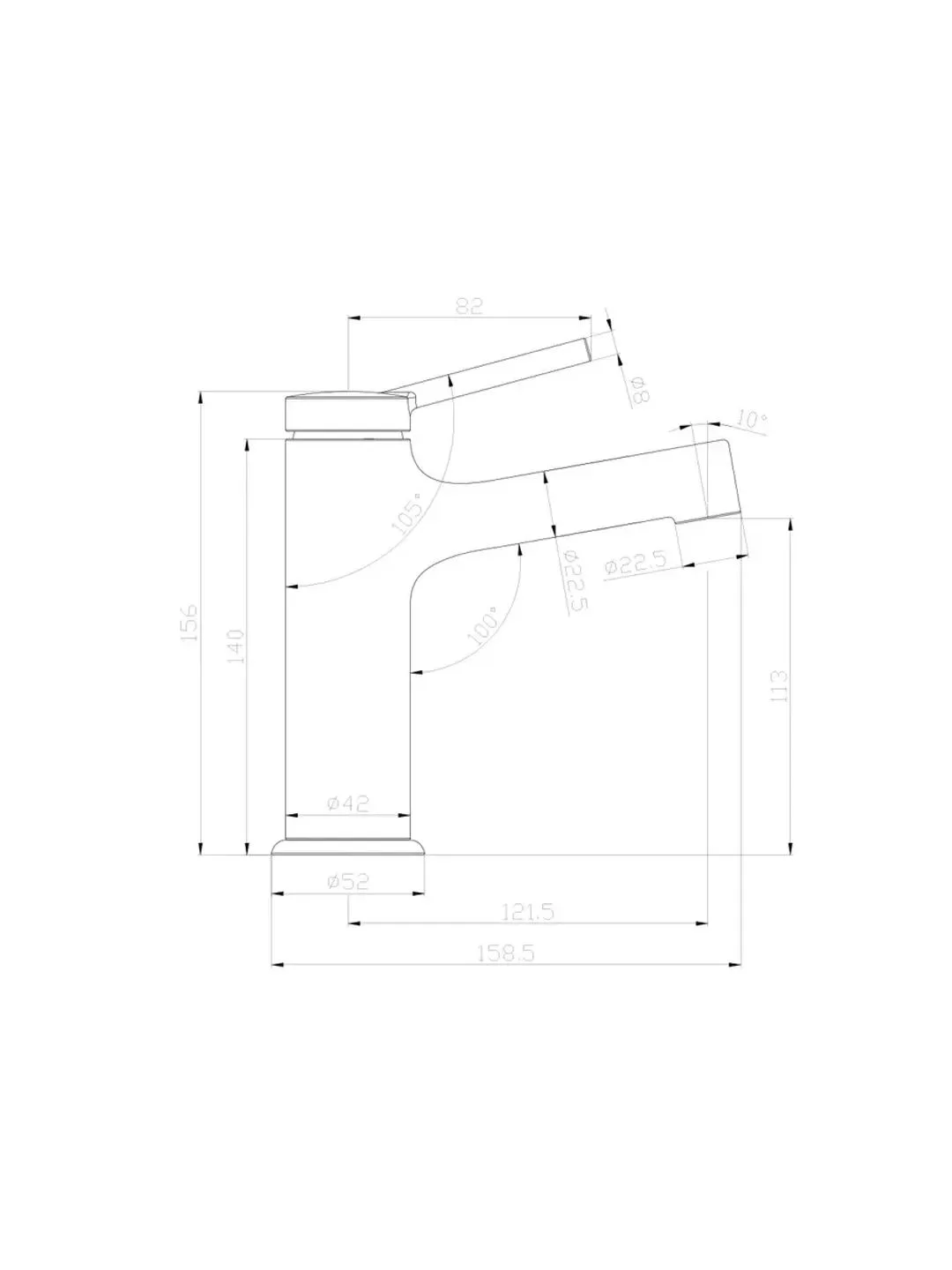 Смеситель Lemark Minima LM3806C, для раковины