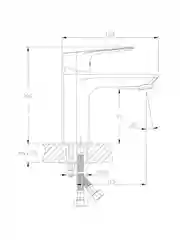 Смеситель Rossinka Silvermix RS27-11, для раковины