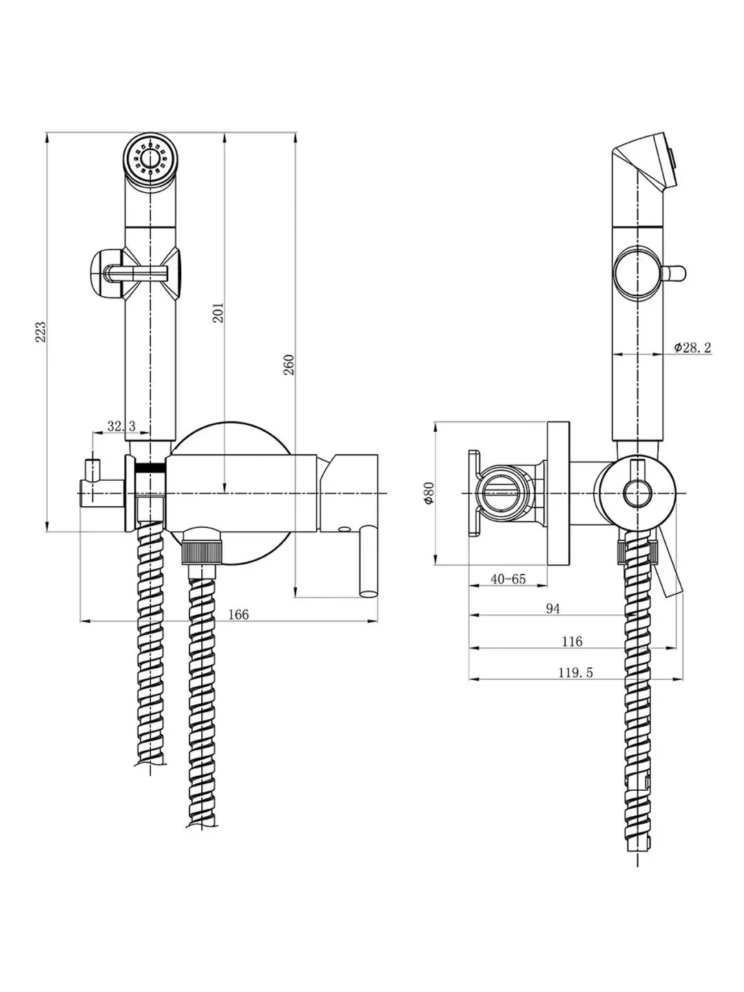 Смеситель Lemark Solo LM7166BL, для биде