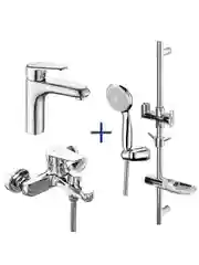 Комплект смесителей для ванны Lemark Point LM0380C, "3 в 1"