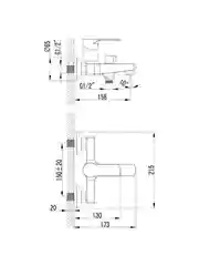 Смеситель Lemark Plus Grace LM1512C, для ванны