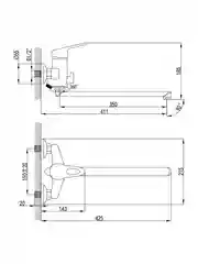 Смеситель Lemark Luna LM4151C, универсальный