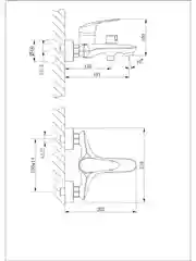 Смеситель Lemark Linara LM0414C, для ванны