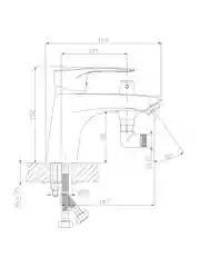 Смеситель Rossinka Silvermix T40-38, на борт ванны