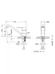 Смеситель Lemark Point LM0307C, для раковины
